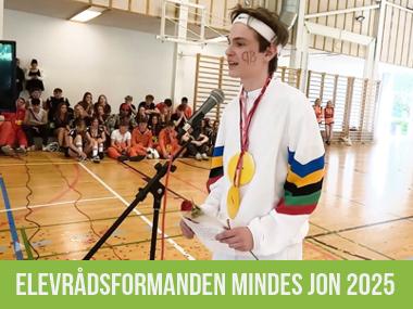 Elevrådsformanden mindes Jon